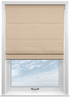 Trellis Prints, Scallop and Bud Manson - Roman Blind